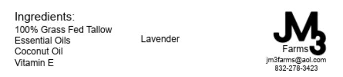 Lavender Tallow Cream - 2oz