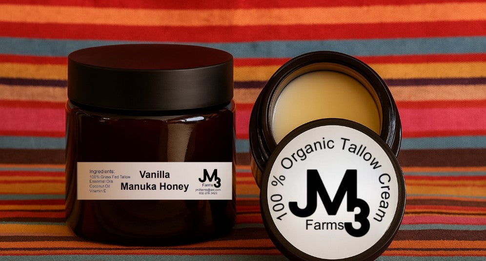 Vanilla Manuka Honey Tallow Cream - 2oz